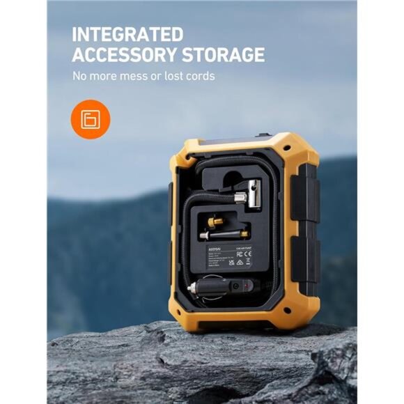 Tire Inflator Air Compressor 12V DC Portable Air Compressor Car Accessories - Picture 3 of 7